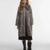 Barbour x GANNI Leopard Print Waterproof Parka Jacket