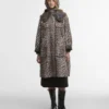 Barbour x GANNI Leopard Print Waterproof Parka Jacket