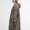 Barbour x GANNI Leopard Print Waterproof Parka Jacket