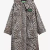 Barbour x GANNI Leopard Print Waterproof Parka Jacket