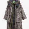 Barbour x GANNI Leopard Print Waterproof Parka Jacket