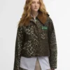 Barbour x GANNI Leopard Print Waxed Anorak