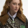 Barbour x GANNI Leopard Print Waxed Anorak