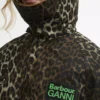 Barbour x GANNI Leopard Print Waxed Anorak