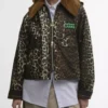 Barbour x GANNI Leopard Print Waxed Anorak