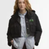 Barbour x GANNI Peplum Longline Quilted Jacket