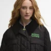 Barbour x GANNI Peplum Longline Quilted Jacket