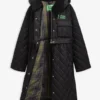 Barbour x GANNI Peplum Longline Quilted Jacket