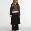 Barbour x GANNI Tartan Peplum Waxed Jacket