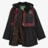 Barbour x GANNI Tartan Peplum Waxed Jacket
