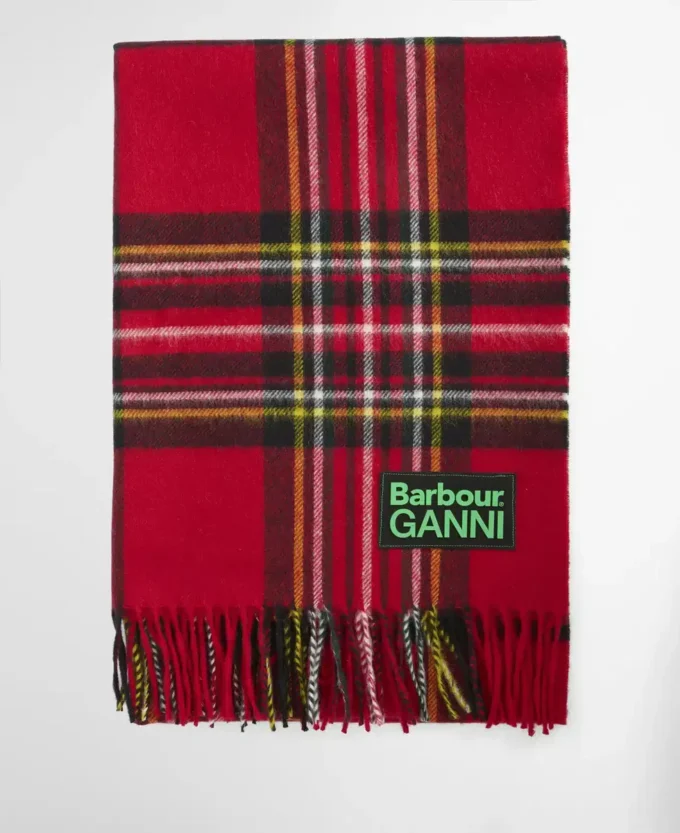 Barbour x GANNI Tartan Scarf