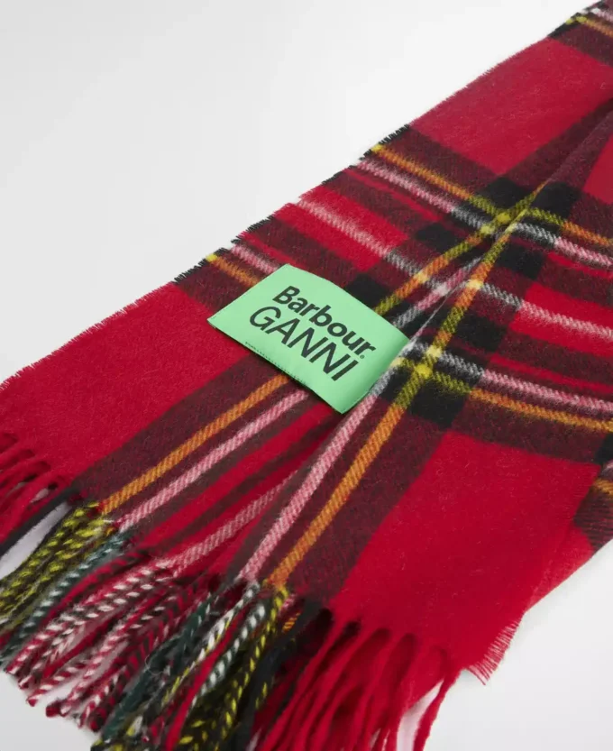 Barbour x GANNI Tartan Scarf