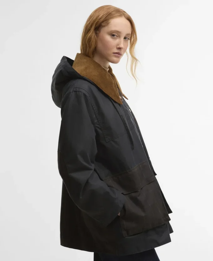 Barbour x GANNI Waxed Duffle Coat