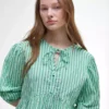 Daison Striped Blouse Daison Striped Blouse