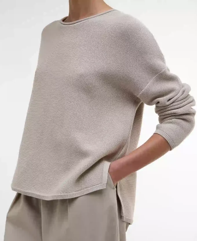 Marine Crew Neck Jumper