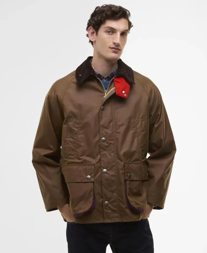 Paul Smith loves Barbour Oversized Bedale Waxed Jacket Paul Smith loves Barbour Oversized Bedale Waxed Jacket