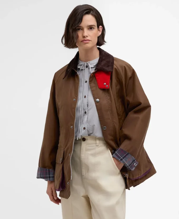Paul Smith loves Barbour Oversized Bedale Waxed Jacket Paul Smith loves Barbour Oversized Bedale Waxed Jacket