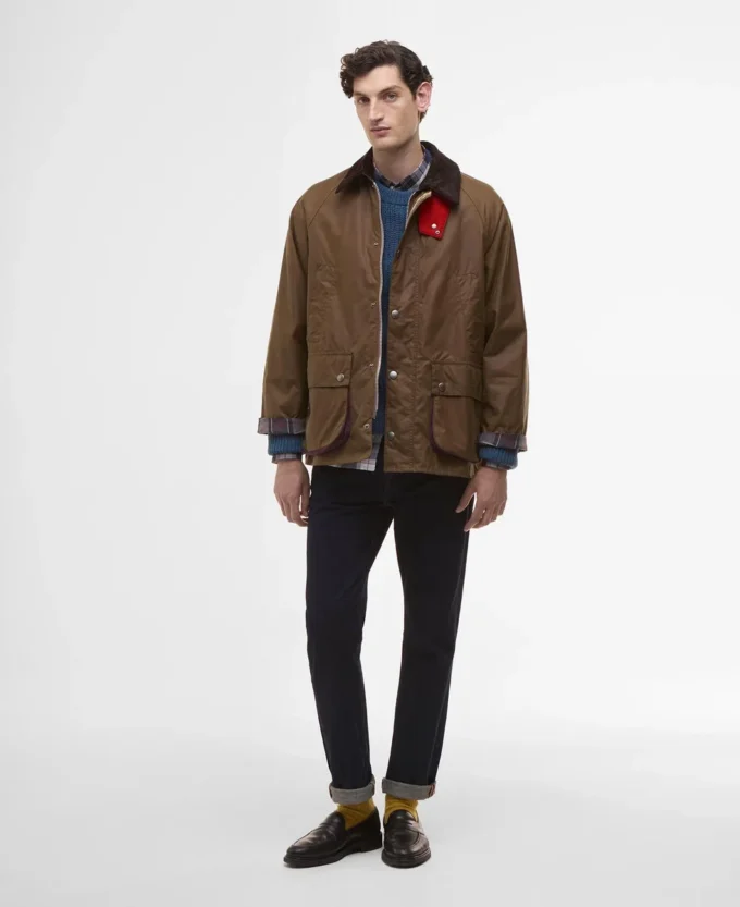 Paul Smith loves Barbour Oversized Bedale Waxed Jacket Paul Smith loves Barbour Oversized Bedale Waxed Jacket