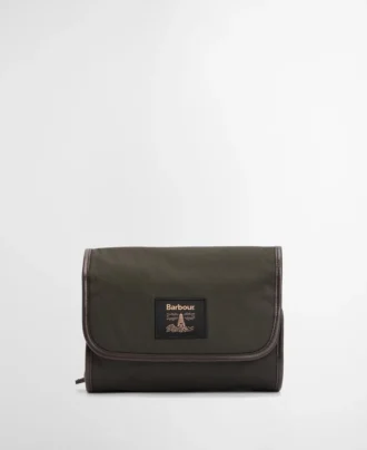 Waxed Hanging Washbag